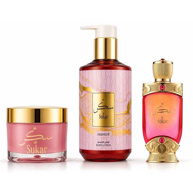 SUKAR TRIO GIFT PACK - SOLID PERFUME, BODY LOTION & PERFUME OIL