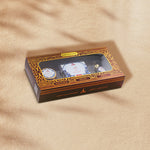 مجموعة هدايا 3 قطع مكونة من: كريم مُعطَّر بيور وايت مسك 8 غ + بخور 40 غ + زيت عطري مركز 15 مل