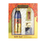 مجموعة هدايا فاطمة 3 قطع مكونة من: معطر جو 250مل و عطر مائي 50مل ورول-أون 24مل