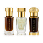 TIMELESS OUD TRIO GIFT PACK – SULTAN AL ARAB, DAHAB AL OUD & PURE SILK MUSK (3 × 6ML OILS)