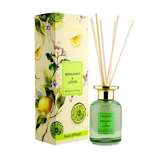 موزع الزيت العطري برائحة برغموت وأعواد الليمون -150 مل