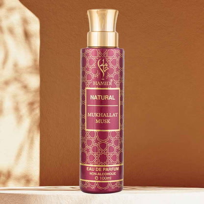 NATURAL MUKHALLAT MUSK WATER PERFUME - 100ML