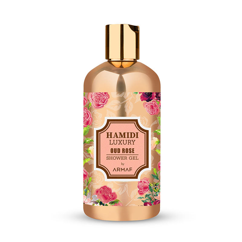 LUXURY OUD ROSE SHOWER GEL - 500ML – hamidi.ae