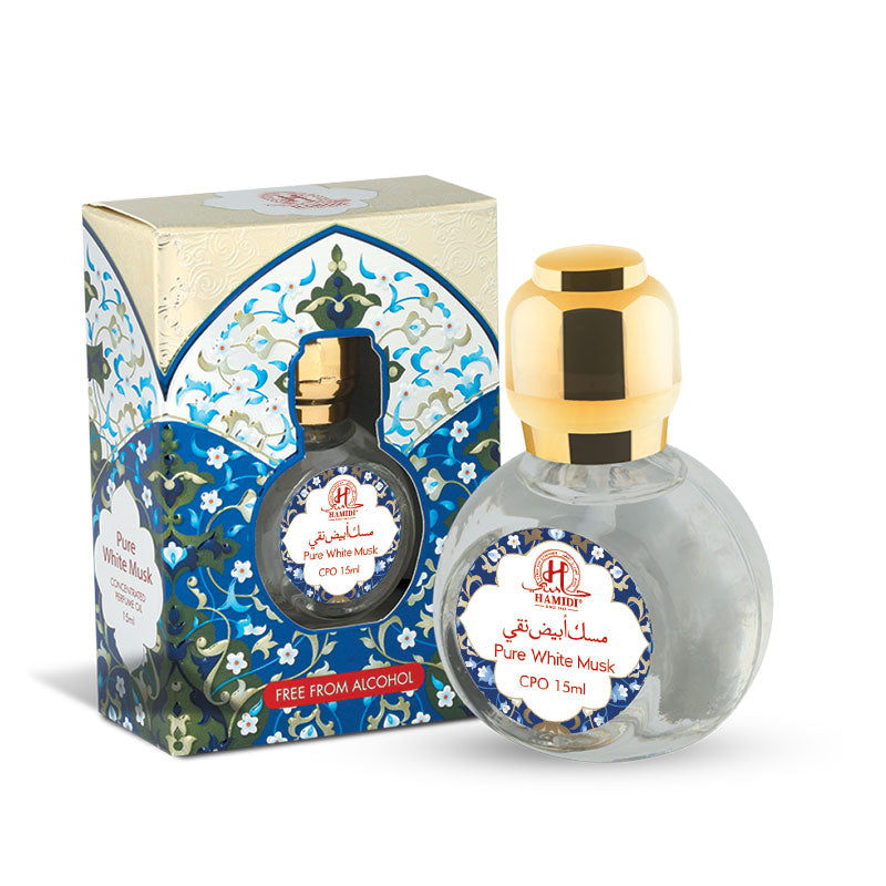 زيت عطر مركز -مسك أبيض نقي  - 15 مل